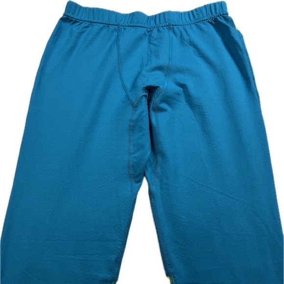 Columbia Youth L 14/16 Omni-Heat 3D Knit Tights Base Layer Colorblock Blue-Green - Picture 3 of 13